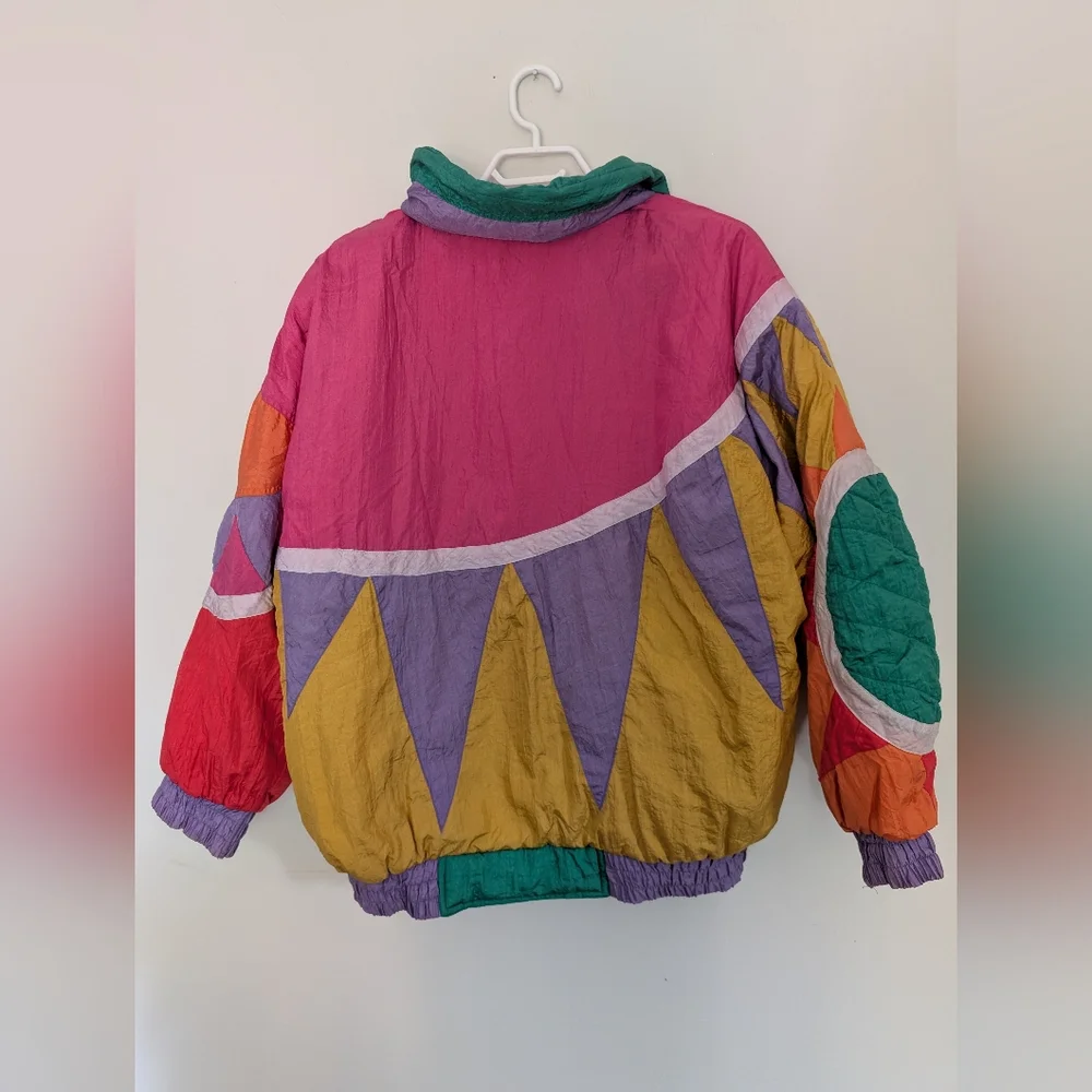 Vintage 80s/90s DJI Colorblock Windbreaker Jacket - Picture 7 of 8